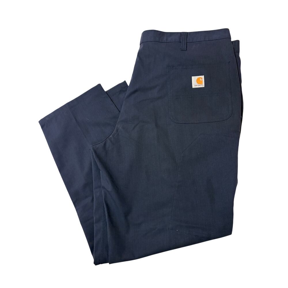 Carhartt Relaxed Fit Ripstop Work Pants Men’s 42x30 Navy Utility Pocket